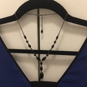 Black dangle necklace